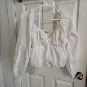 Abercrombie & Fitch White Blouse
